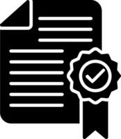 File Glyph Icon vector