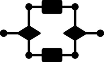 Algorithm Glyph Icon vector