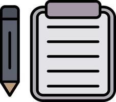 Notes Line Filled Icon vector