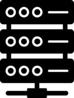 Server Glyph Icon vector
