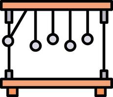 Pendulum Line Filled Icon vector