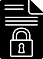 Confidentiality Glyph Icon vector