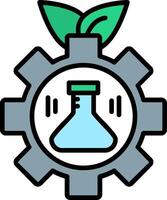 Bioengineering Line Filled Icon vector