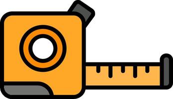 Tape Measure Line Filled Icon vector