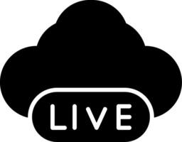 Cloud Glyph Icon vector