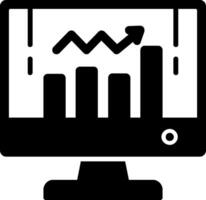 Analytics Glyph Icon vector