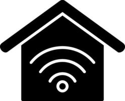 Smart Home Glyph Icon vector