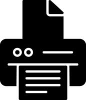 Printer Glyph Icon vector