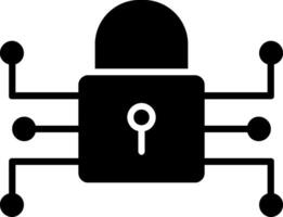 Encryption Glyph Icon vector