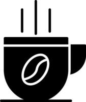 icono de glifo de taza de café vector