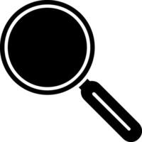 Magnifying Glass Glyph Icon vector