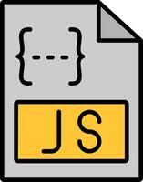 Js Line Filled Icon vector