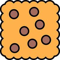 Cracker Line Filled Icon vector