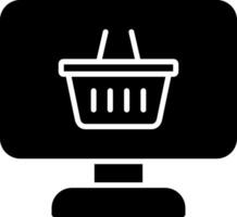 Online Shop Glyph Icon vector