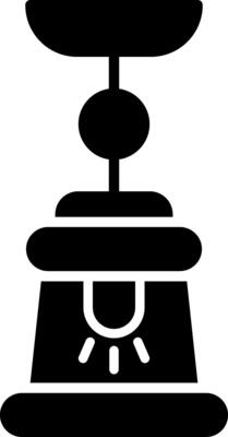 Lamp Glyph Icon
