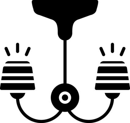 Lamp Glyph Icon