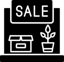 Garage Sale Glyph Icon vector