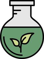 Green Chemistry Line Filled Icon vector