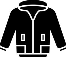 icono de glifo de chaqueta vector