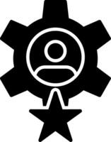 Skills Glyph Icon vector