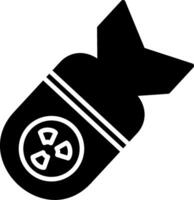 Bomb Glyph Icon vector