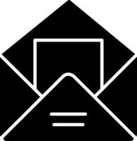 Envelope Glyph Icon vector