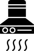 Extractor Hood Glyph Icon vector