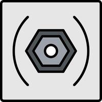 Bracket Line Filled Icon vector