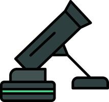 Mortar Line Filled Icon vector