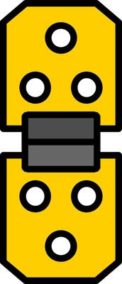 Hinge Line Filled Icon