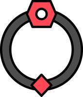 Door Knocker Line Filled Icon vector