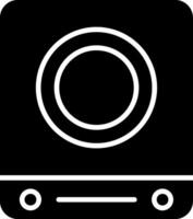 Induction Stove Glyph Icon vector