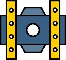 Bracket Line Filled Icon vector