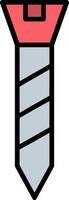 Screw Line Filled Icon vector