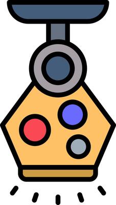 Lamp Line Filled Icon