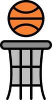 Basketball Line Filled Icon vector
