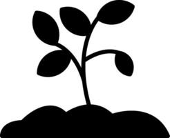 Sprout Glyph Icon vector