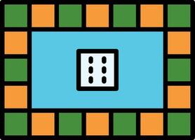 Board Games Line Filled Icon vector