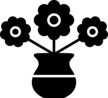 Flower Glyph Icon vector