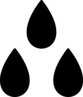 Water Drop Glyph Icon vector