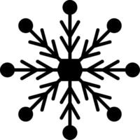 Snowflake Glyph Icon vector