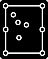 Pool Table Glyph Icon vector