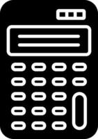 Scientific Calculator Glyph Icon vector