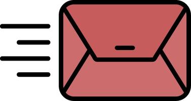 Envelope Line Filled Icon vector