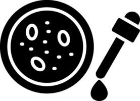 Petri Dish Glyph Icon vector