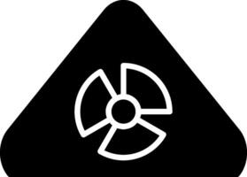 Radioactive Glyph Icon vector
