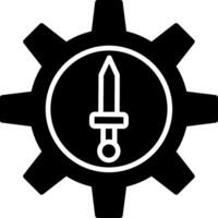 Attack Glyph Icon vector