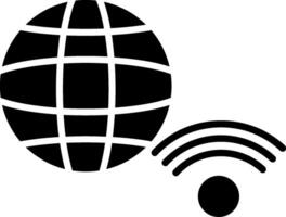 Internet Connection Glyph Icon vector