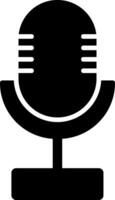 Microphone Glyph Icon vector