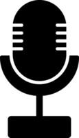 Microphone Glyph Icon vector